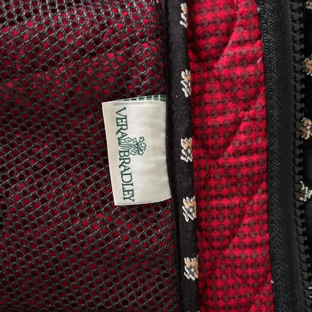 Vera Bradley Black and Red Quilted Garment Bag - Picture 5 of 5
